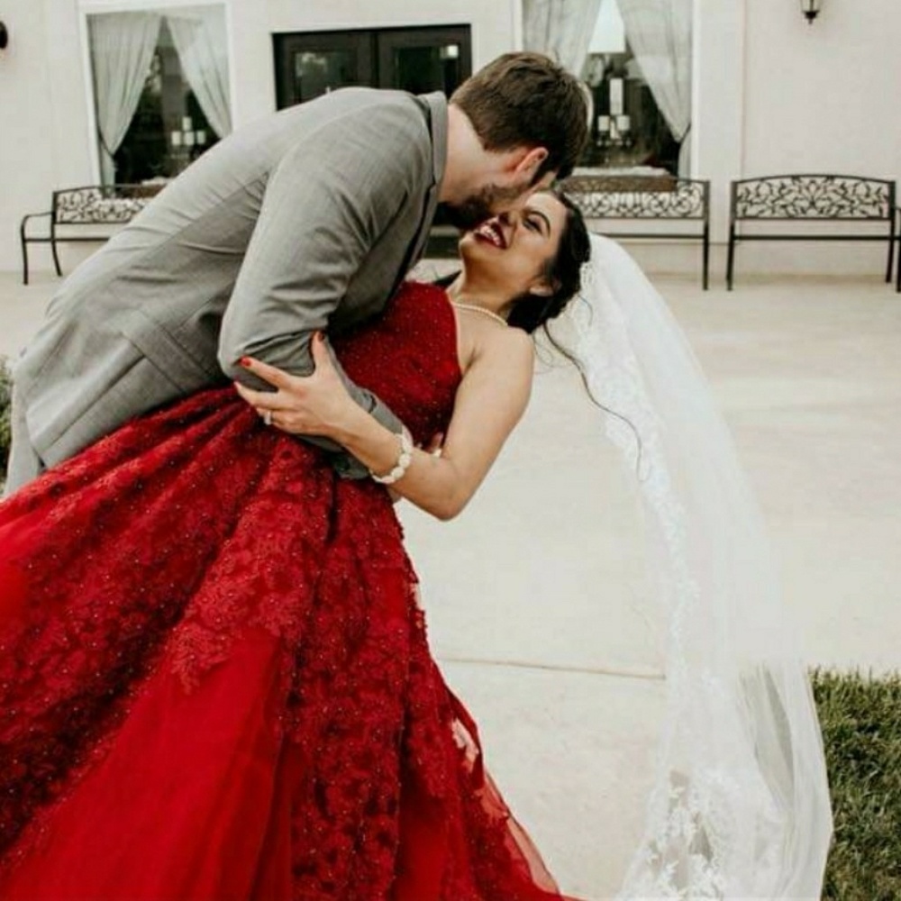 strapless ball gown - Picture 5 of 8